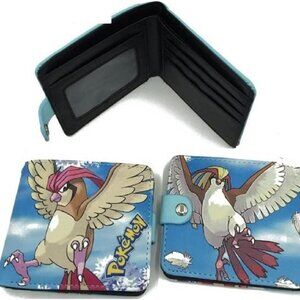 Pidgeot Pokémon Bifold Wallet PU Leather Anime Card Holder